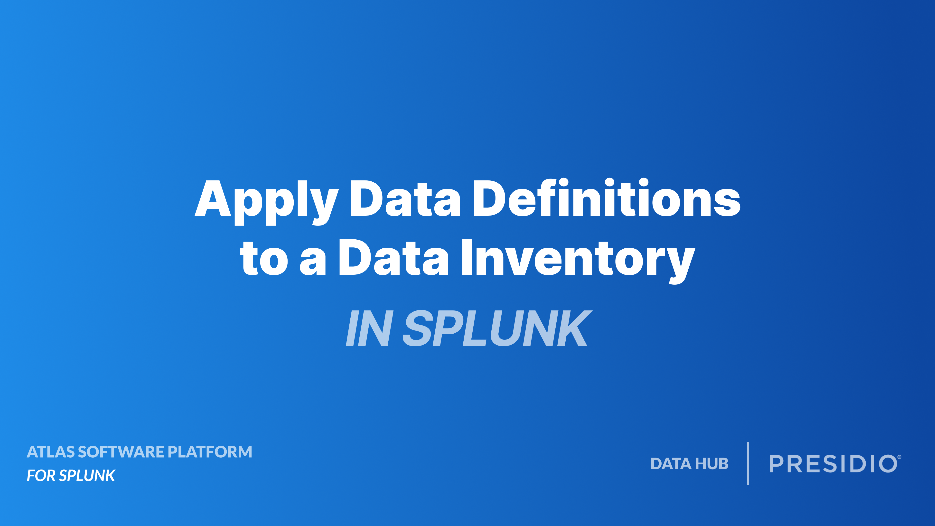 Apply Data Definitions video thumbnail